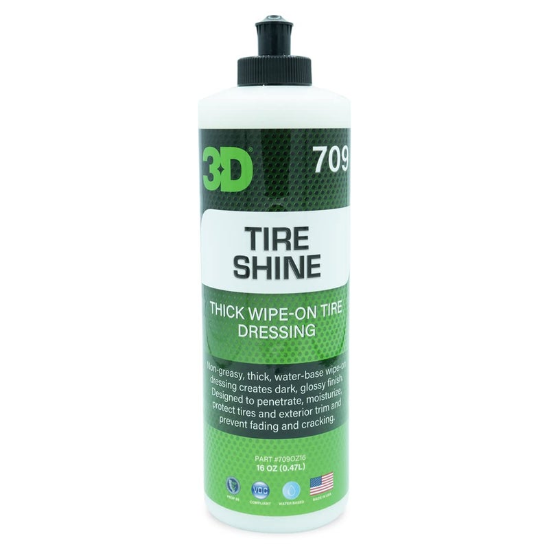 3D Tire Shine Gel – Water-Based, High Gloss Tire Dressing | Non-Greasy, Long Lasting Finish for Rubber, Trim & Vinyl | Easy Gel Application | Car Detailing |16 oz - Image 5