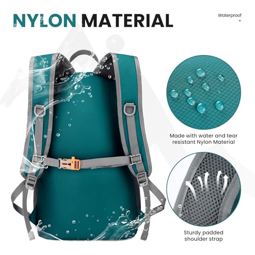 Venture Pal 35L Ultralight Lightweight Packable Foldable Travel Camping Hiking Outdoor Sports Backpack Daypack - Image 4