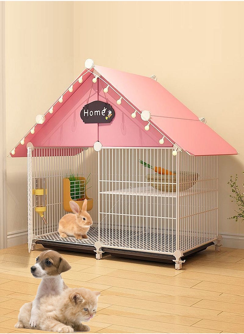 كيدل قطة قفص كلب قفص فيلا داخلية DIY الأرانب قفص مع علبات الحيوانات الأليفة Playpen DIY الحيوانات الأليفة سياج قطة بيت للحيوانات الأليفة  - Image 1