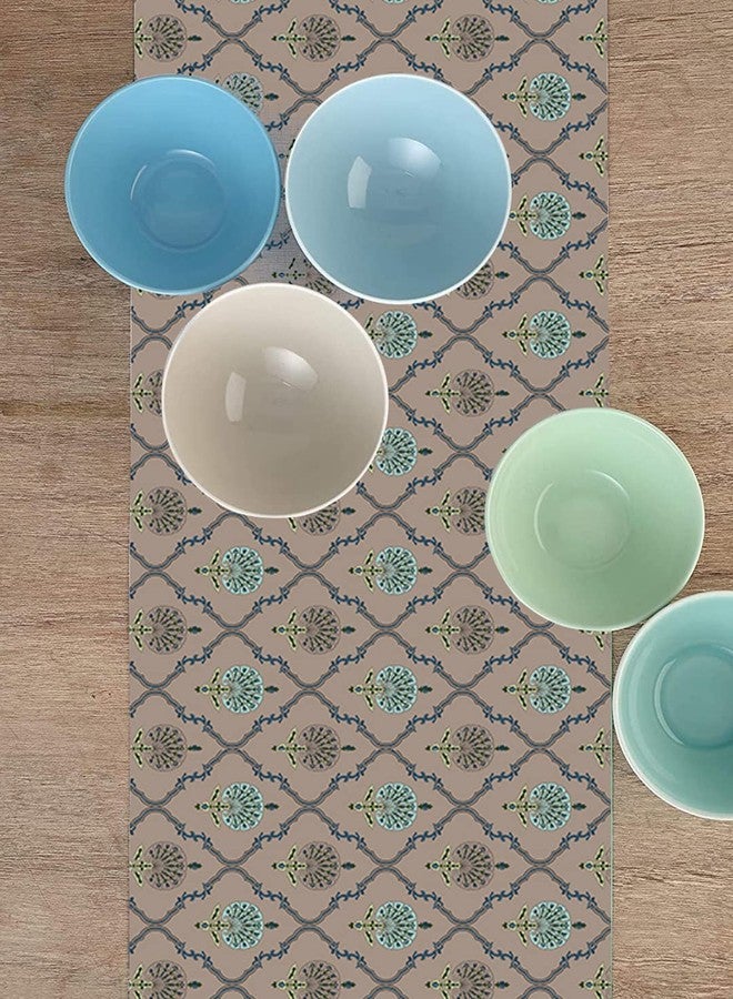Homewards Charbagh Table Runner Oil & Water Repellant Size 32.5x180 cm - Image 3