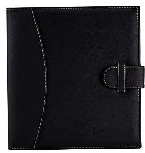 It's Academic Executive Faux Leather Portfolio Folder, Black - Image 2