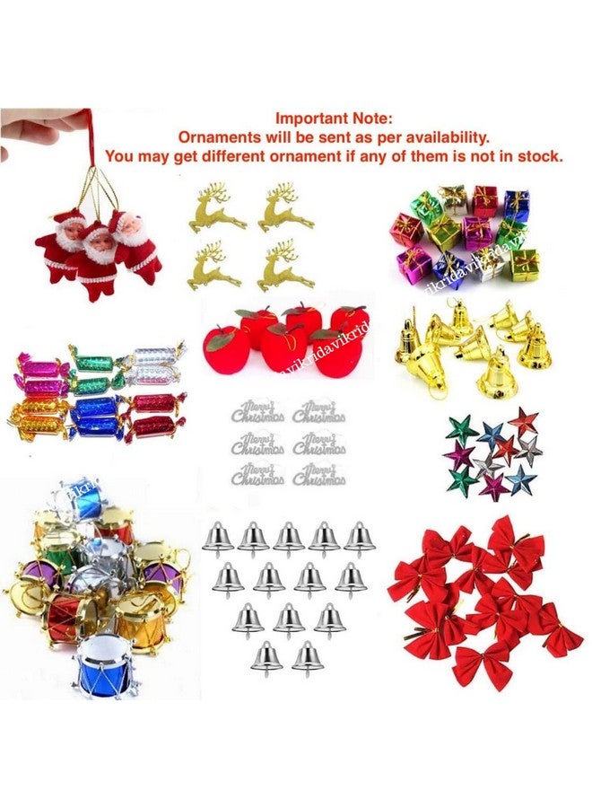 Vikrida 5 Feet Artificial Pine Green Christmas Tree with 82 Pcs Decoration Ornaments Perfect for Christmas Decoration - Image 5