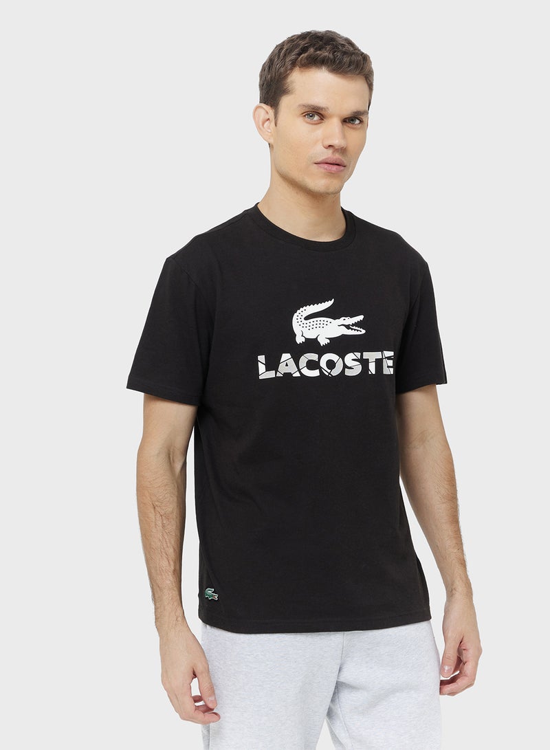 LACOSTE Logo Crew Neck T Shirt - Image 1