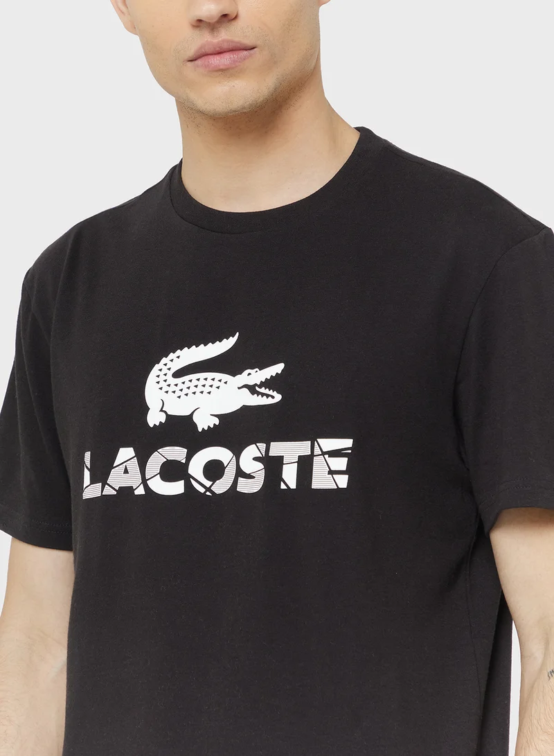 LACOSTE  Logo Crew Neck T Shirt for Men | Best Price UAE