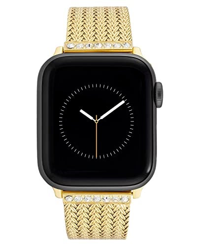 Anne Klein Mesh Fashion Band for Apple Watch Secure Adjustable Apple Watch Replacement Band Fits Most Wrists - Image 1