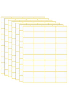 Y&D Pack of 600 stickers 38 x 19mm universal address labels household freezer for office kitchen and jam  - Image 1