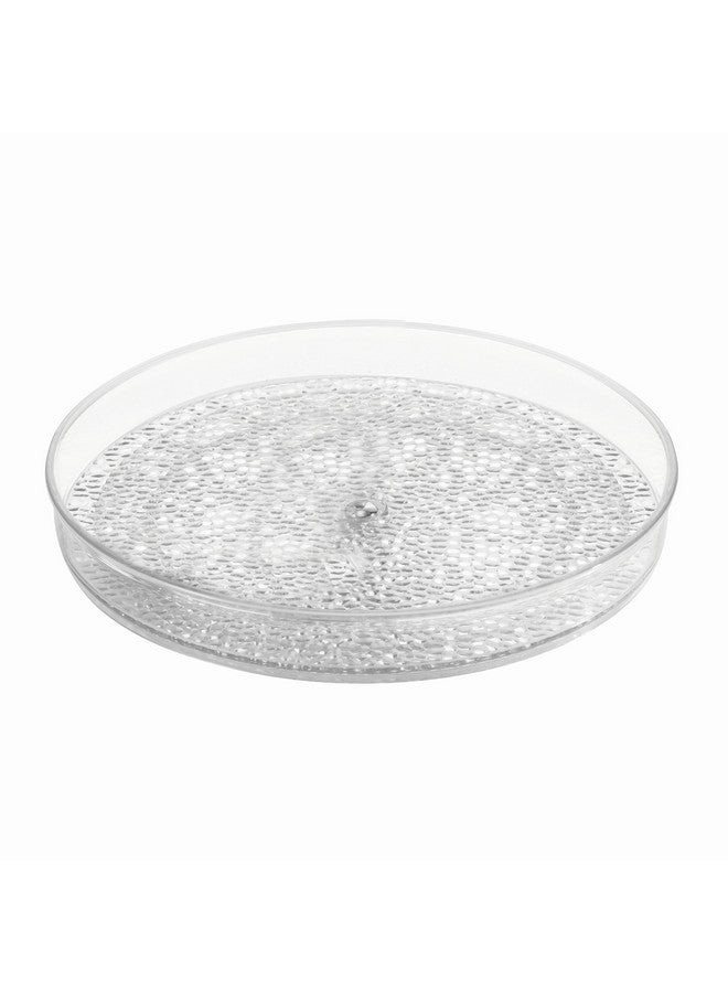 InterDesign iDesign The Rain Collection Lazy Susan Turntable Organizer, 9" x 9" x 1.5", Clear - Image 4