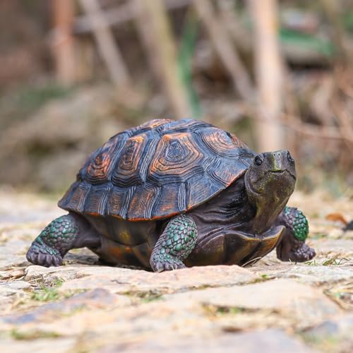 Sdeetesamjun Tortoise Turtle Statue,Resin Garden Sculpture Indoor/Outdoor Yard Lawn Ornament,Home Decor (Large) - Image 1