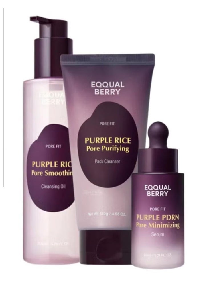 إيكوالبيري مجموعة إكوالبيري للأرز الأرجواني لتصغير المسام وتنعيمها - Image 1