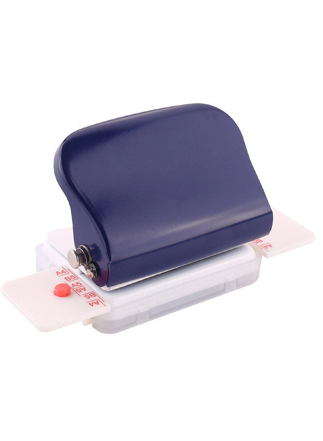 Kw-trio 6-Hole Paper Punch Handheld Metal Hole Puncher 5 Sheet Capacity 6mm for A4 A5 B5 Notebook Scrapbook Diary Planner  - Image 1