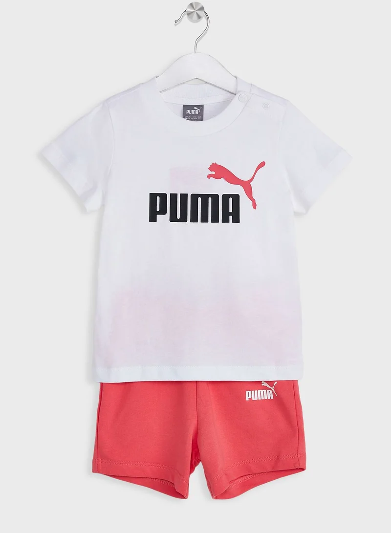 PUMA Infants Minicats Tee & Shorts Set