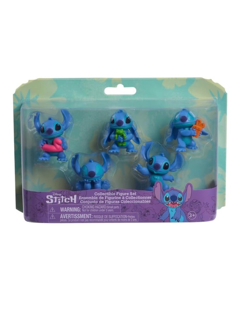 Disney Stitch 5 Pack Figures Deluxe Packaging - Image 1
