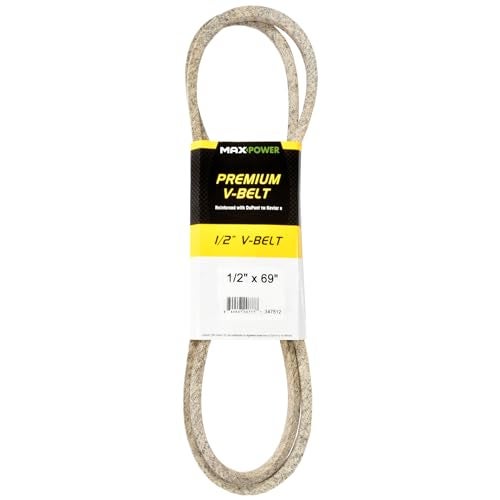 Maxpower 347512 Premium Belt Reinforced with Kevlar Fiber Cords, 1/2" x 69" - Image 1