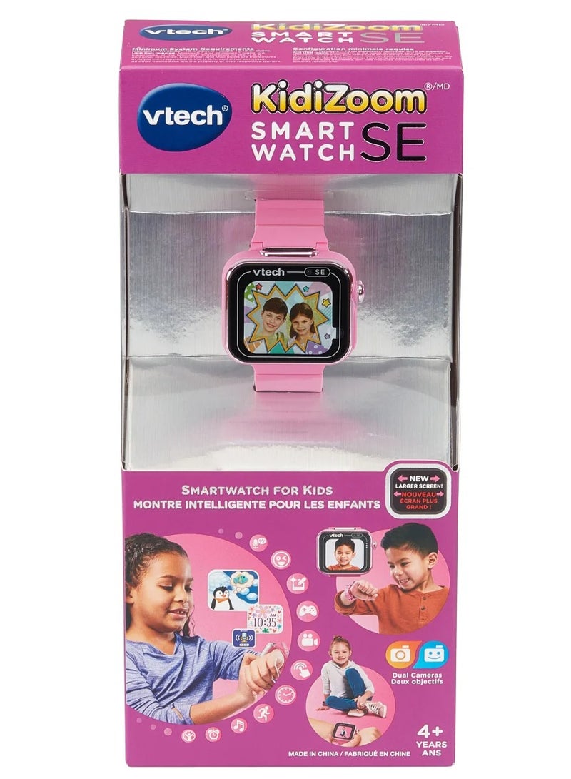 vtech KidiZoom Smartwatch SE Bilingual - Pink | Dual Camera | Fitness Activity Tracker | Included music Games | Great Gift for Age 6+ Kids Teens  - Image 3
