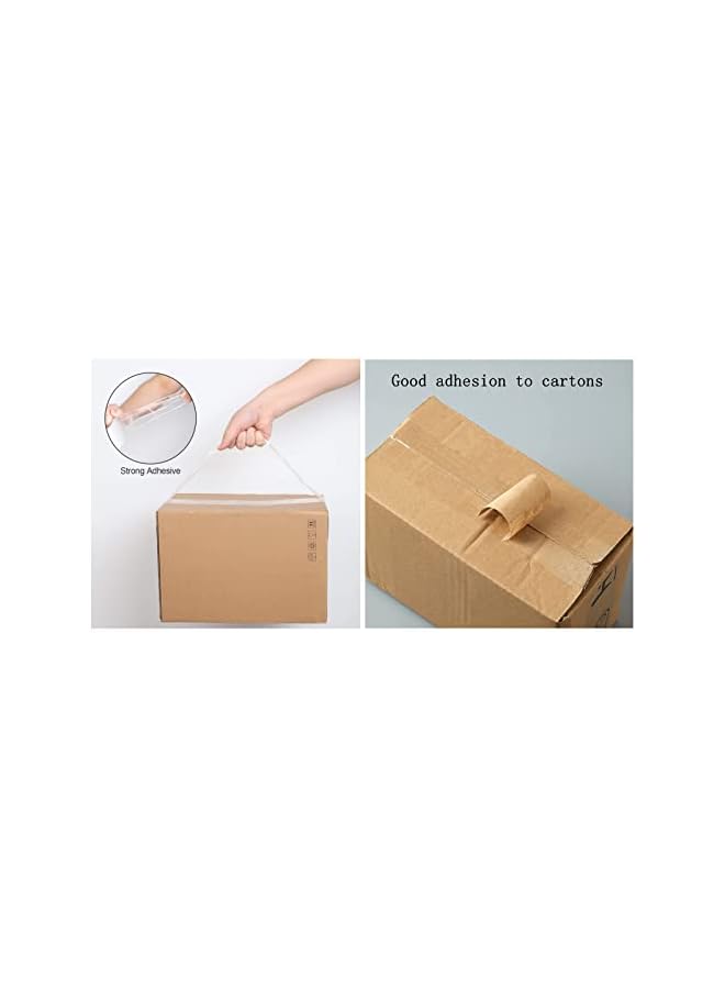 PROMASS promass 2pack 180meters/Roll 2" x 196 Yards，Heavy Duty Clear Packing Tape with Dispenser, Designed for Packing, Shipping Mailing,Moving,Strong Sealing Adhesive,No Splitting or Tearing,Long Lasting  - Image 5