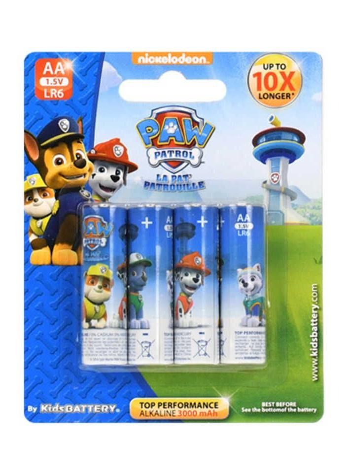 Paw Patrol 4 X AA LR6 Alkaline Batteries