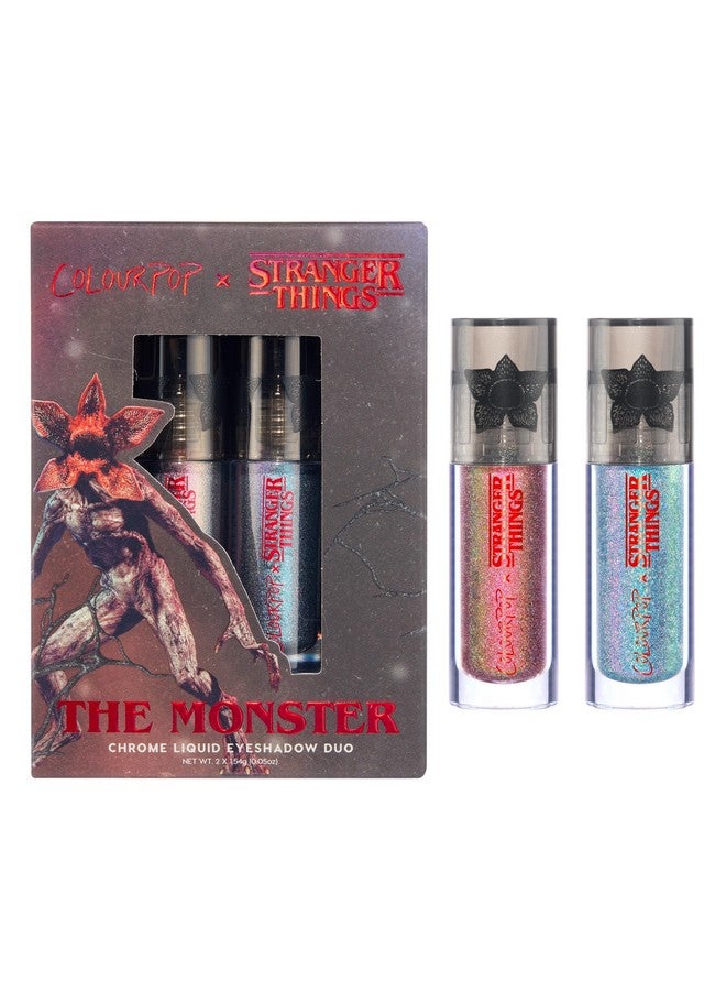 Colourpop x Stranger Things Chrome Liquid Eyeshadow Duo - Color-Shifting Chrome Eyeshadow with Long-Lasting & Ultra-Pigmented Formula - The Monster (2 Count) - Image 1