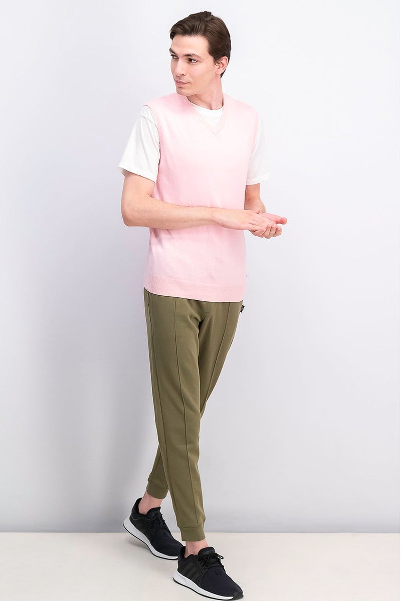 Liu Jo سترة بدون أكمام محبوكة للرجال، وردي - Image 2