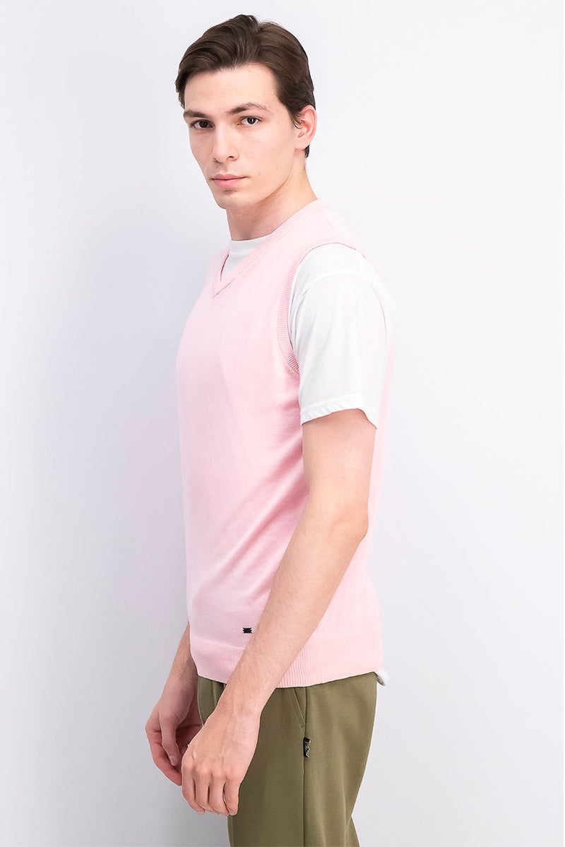 Liu Jo سترة بدون أكمام محبوكة للرجال، وردي - Image 3