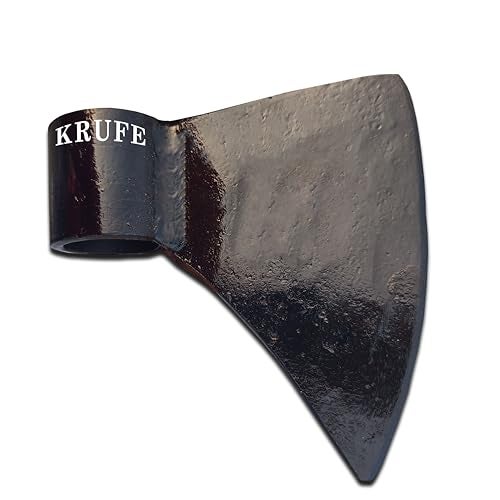 KRUFE Handmade Tempered Axe (Without Handle) - Durable & Sharp Carbon Steel Blade for Wood Chopping, Camping, and Outdoor Survival Customizable Axe Head for DIY Handle Attachment - Image 1