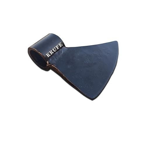 KRUFE Handmade Tempered Axe (Without Handle) - Durable & Sharp Carbon Steel Blade for Wood Chopping, Camping, and Outdoor Survival Customizable Axe Head for DIY Handle Attachment - Image 3