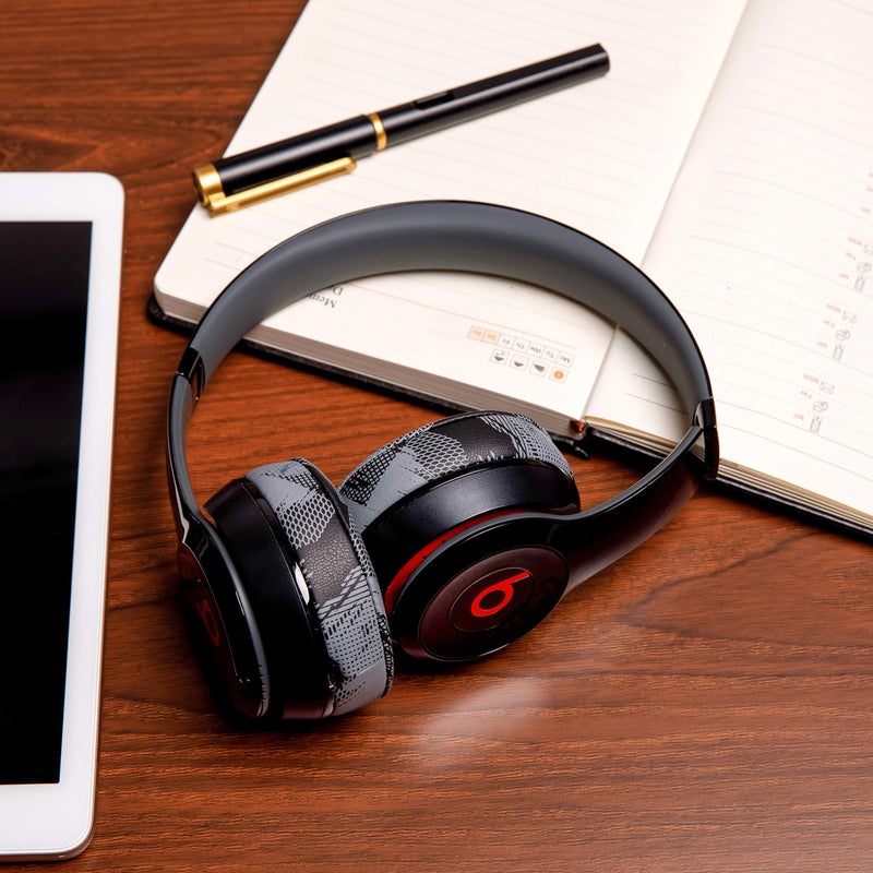 WC Extra Thick Replacement Earpads for Beats Solo 2 & 3 by Wicked Cushions - Ear Pads for Beats Solo 2 & 3 Wireless ON-Ear Headphones - Soft Leather, Luxury Memory Foam, Strong Adhesive | Anthracite - Image 3