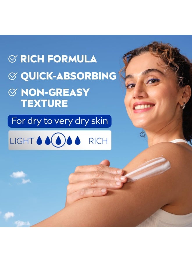 نيفيا لوشن الجسم نيفيا شيا سموث ٢٠٠ مل | ترطيب يدوم ٤٨ ساعة | مع سيروم ترطيب عميق وزبدة الشيا | بشرة صحية وغير دهنية | للبشرة الجافة - Image 4