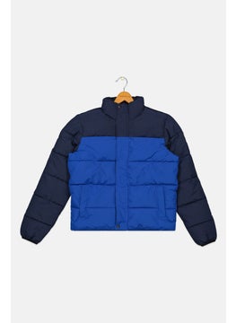 O'NEILL Kids Boy Two Tone Puffer Jacket, Blue  - Image 1