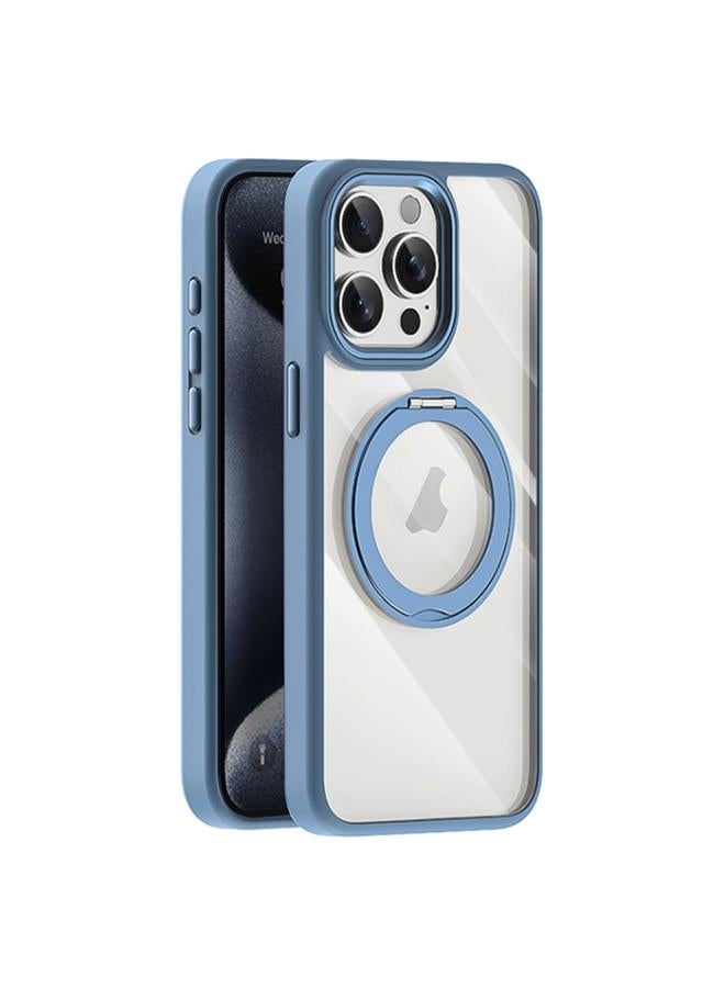 S-TOP Case For iPhone 15 Pro Transparent MagSafe Magnetic Holder Phone Case - Image 1