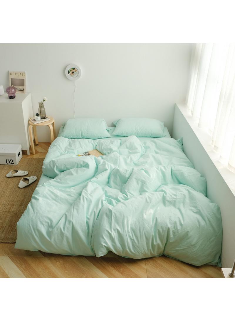 general 4-Piece Pure Cotton Solid Color Minimalist Style Comfortable Set King Size 220x240cm - Image 1