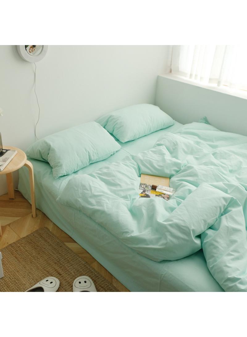 general 4-Piece Pure Cotton Solid Color Minimalist Style Comfortable Set King Size 220x240cm - Image 3