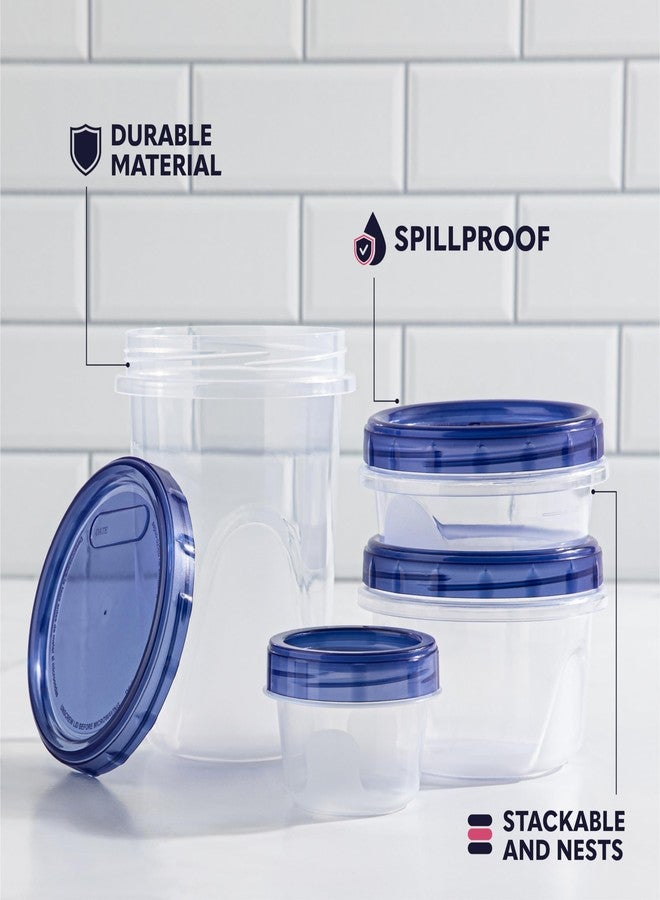 XpressPak Plastic Food Deli Containers with Twist Top Lids - (32 Oz) - [3 Pack] - Soup & Food Storage Containers Takeout To Go - Airtight Plastic Containers - Image 3
