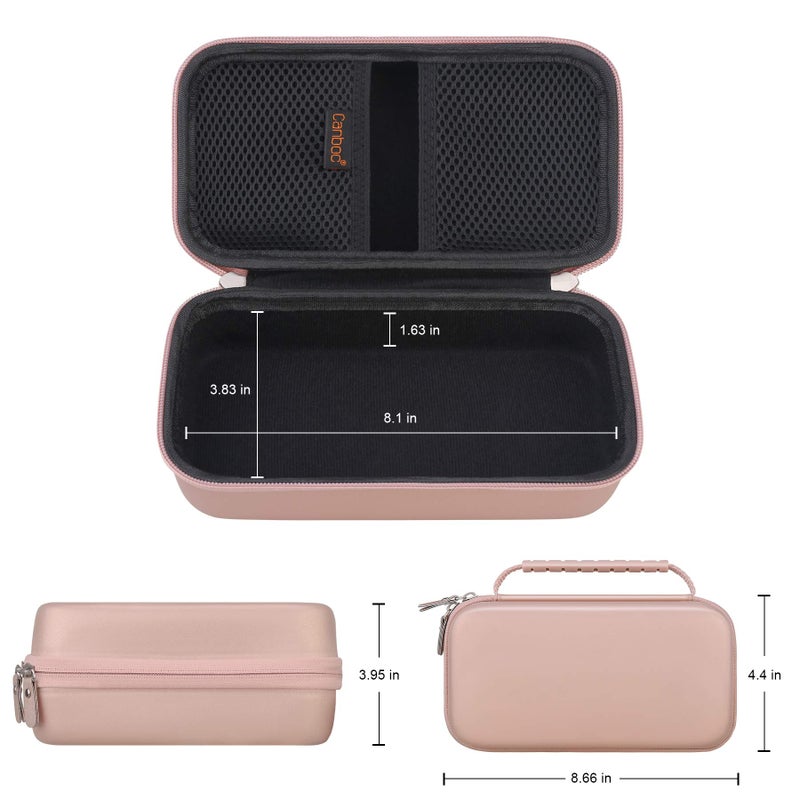 Canboc Carrying Case for Halo Bolt Portable Car Jump Starter 58830/57720/44400 mWh, Halo Bolt ACDC Max 55500 mWh Phone Charger, Mesh Bag for Jumper Cable, AC Wall Charger, Charge,Rose Gold - Image 4