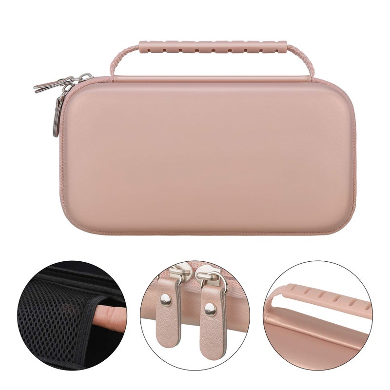 Canboc Carrying Case for Halo Bolt Portable Car Jump Starter 58830/57720/44400 mWh, Halo Bolt ACDC Max 55500 mWh Phone Charger, Mesh Bag for Jumper Cable, AC Wall Charger, Charge,Rose Gold - Image 3