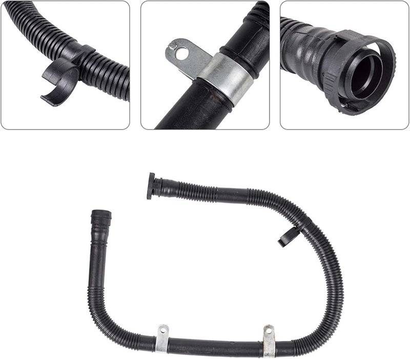 runmade Secondary Air Injection Pump Hose Pipe SAI Set Kit 2Pcs for VW Jetta Bora Golf MK4 1.8T & AUDI A3 TT S3 1.8T - Image 4