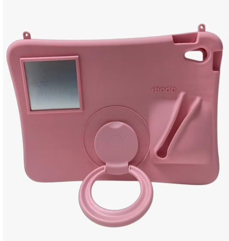Rhode Lip Gloss Silicone Tablet Case for iPad (A16) 11th Generation 11 Inch 2025/10th Generation 10.9 Inch 2022 Case with Pencil Holder, Hybrid iPad 11 10 Case - Image 1