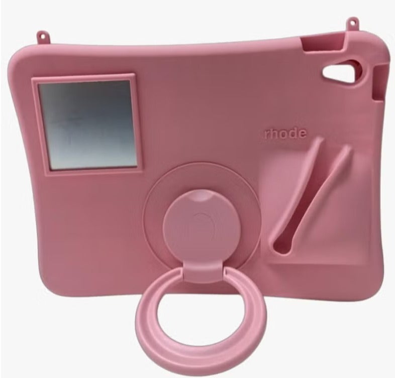 Rhode Lip Gloss Silicone Tablet Case for iPad (A16) 11th Generation 11 Inch 2025/10th Generation 10.9 Inch 2022 Case with Pencil Holder, Hybrid iPad 11 10 Case - Image 5