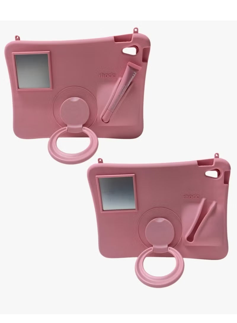 Rhode Lip Gloss Silicone Tablet Case for iPad (A16) 11th Generation 11 Inch 2025/10th Generation 10.9 Inch 2022 Case with Pencil Holder, Hybrid iPad 11 10 Case - Image 4