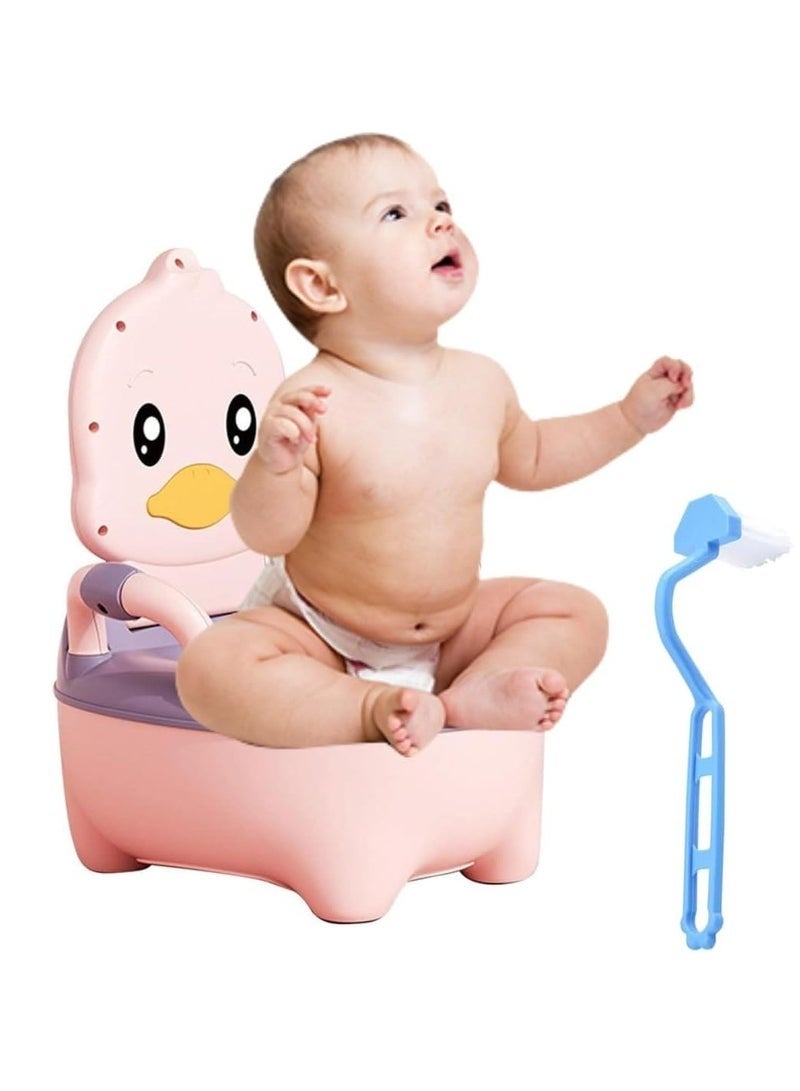 DURKU Potty Training Toilet Realistic Potty Training Seat Toddler Potty Chair with Seat Removable Potty Pot Toilet Tissue Dispenser and Splash Guard Non-Slip for Toddler Baby Kids - Image 3