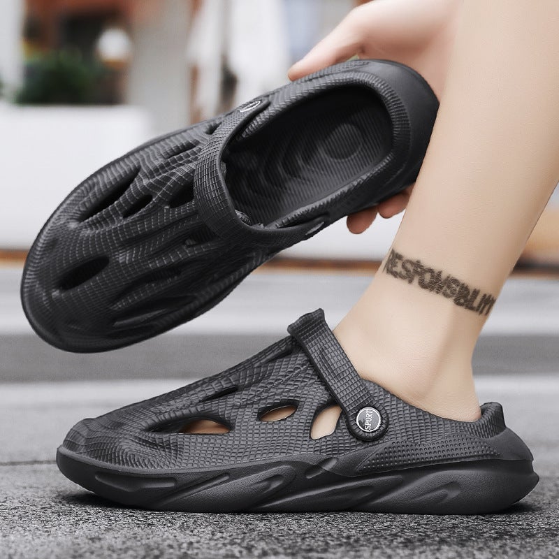 Sukada Beach Shoes Men's Casual Breathable Toe Outdoor Cave Shoes Non-slip Exterior Shoes Summer Sandals - Image 5