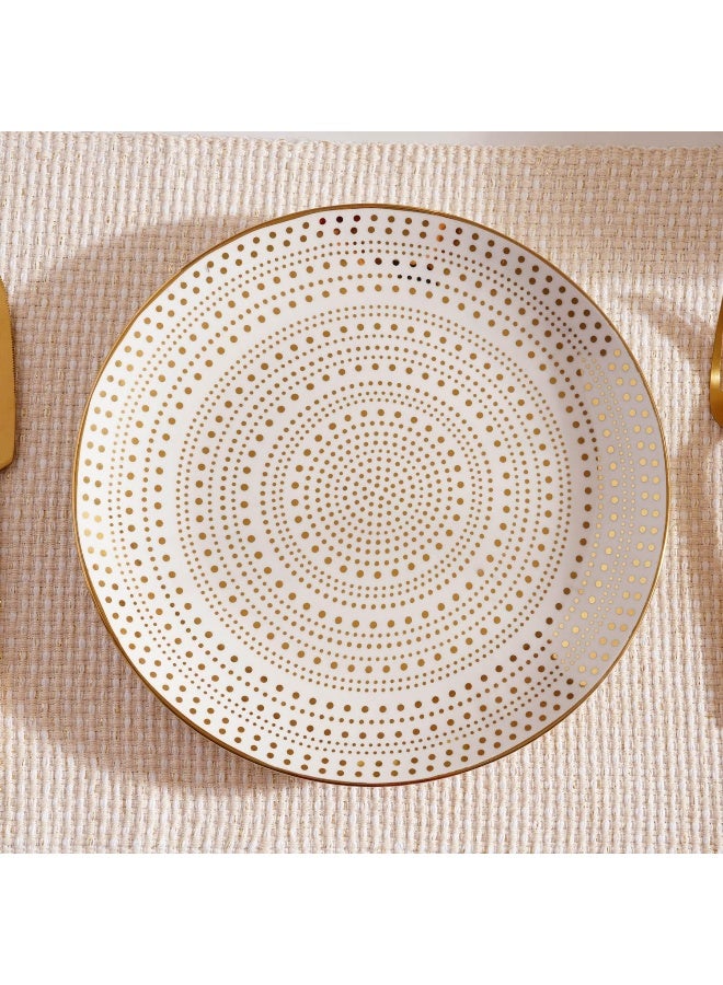 Pan Home Dotnella 16-Piece Porcelain Dinner Set - White - Image 4