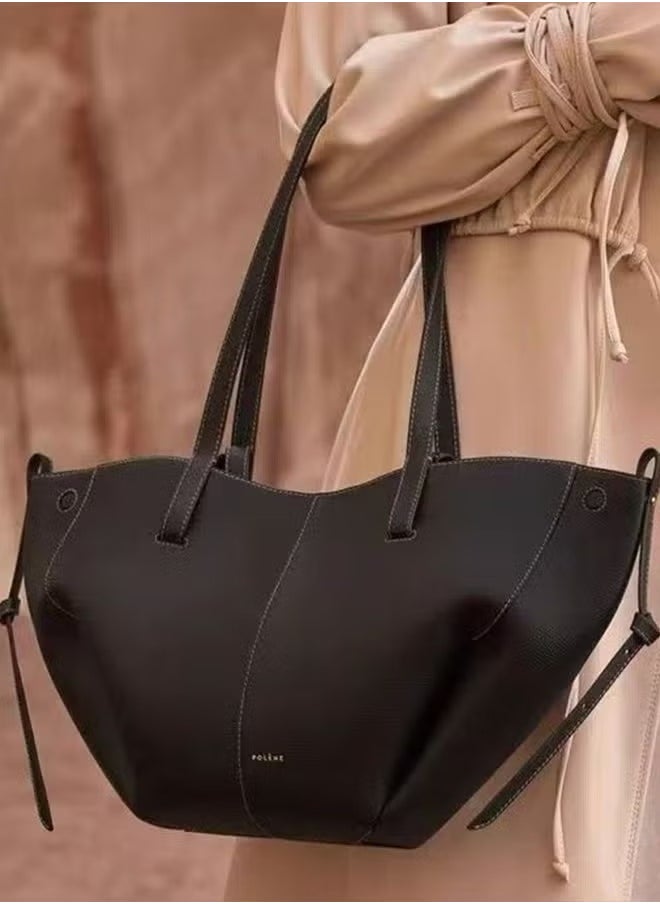 Generic Polene Wings Bag Poling Entote Bag Womens Niche Large Capacity Bag Commuter Shoulder Bag All-match HandbagBlack small size ※ready stock※ Black small size ※ready stock※ 