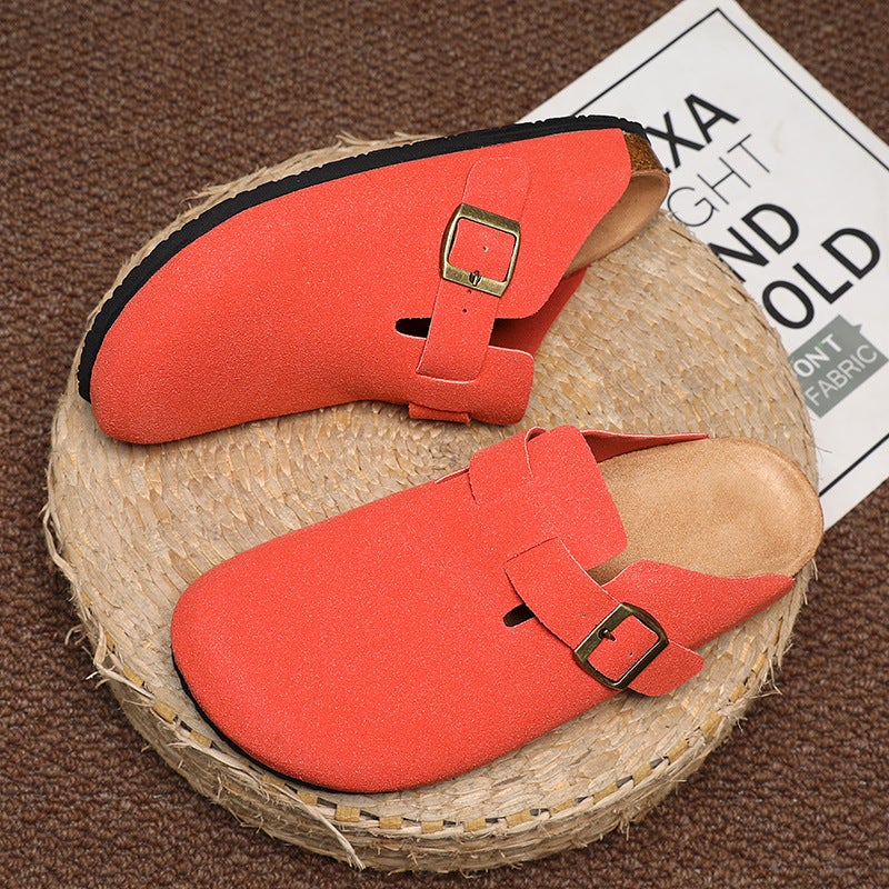 Plus Size Classic Joker Four Seasons Baotou Boken Cork Slippers Mueller Shoes Outdoor Beach Men'S And Women'S Shoes - Image 1