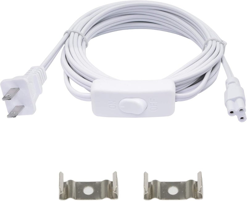 SinLoon ULLP Certification 18AWG T5 T8 LED Wire Connector Power Cord LED Tube Power Extension Cord with onOff Swith US Plug for LED T5 T8 Light Tube Integrated Extension Cable 131FT SW - Image 1