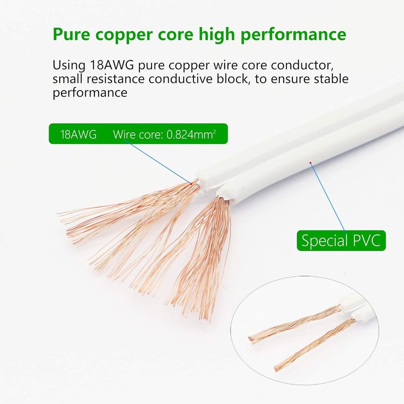 SinLoon ULLP Certification 18AWG T5 T8 LED Wire Connector Power Cord LED Tube Power Extension Cord with onOff Swith US Plug for LED T5 T8 Light Tube Integrated Extension Cable 131FT SW - Image 4