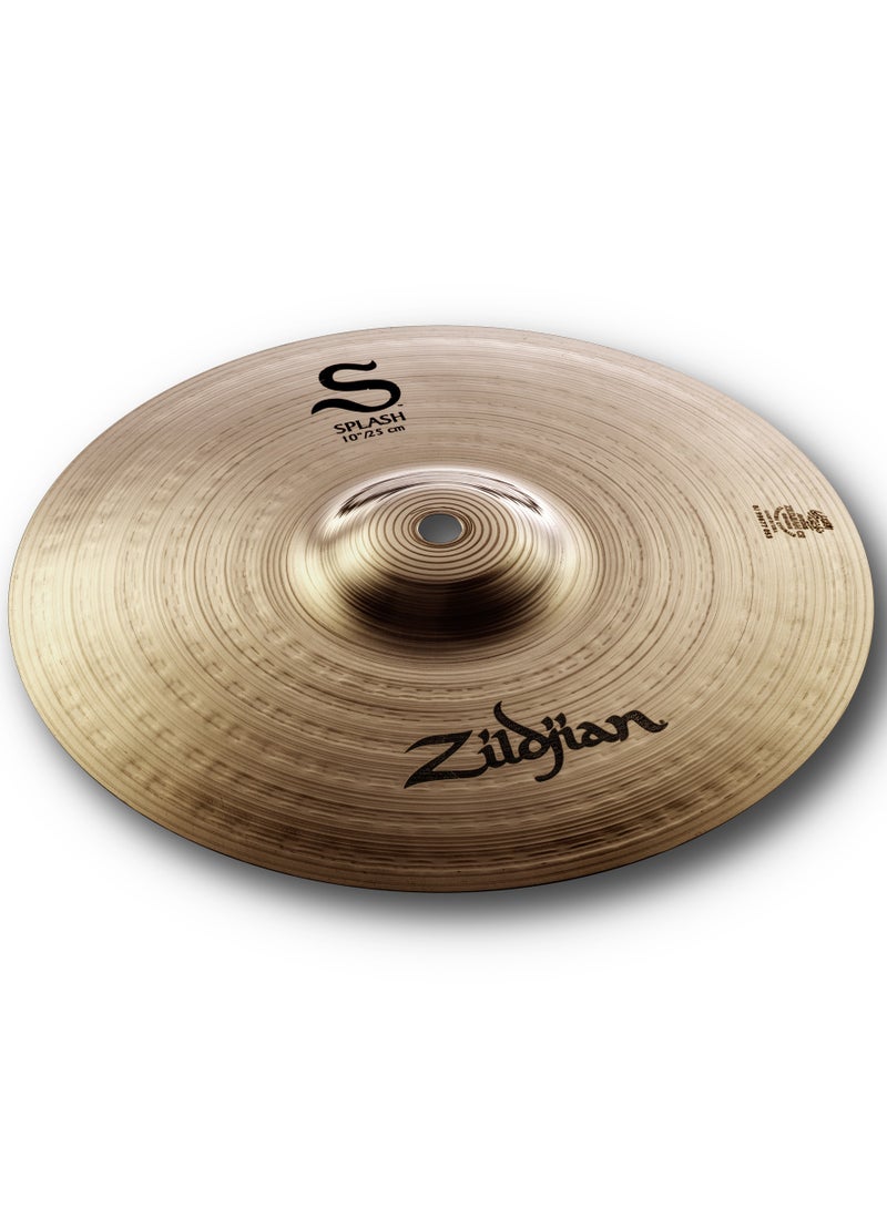 Zildjian S10S | S Family Series | 10" Splash Cymbal | Paper Thin | Brilliant Finish