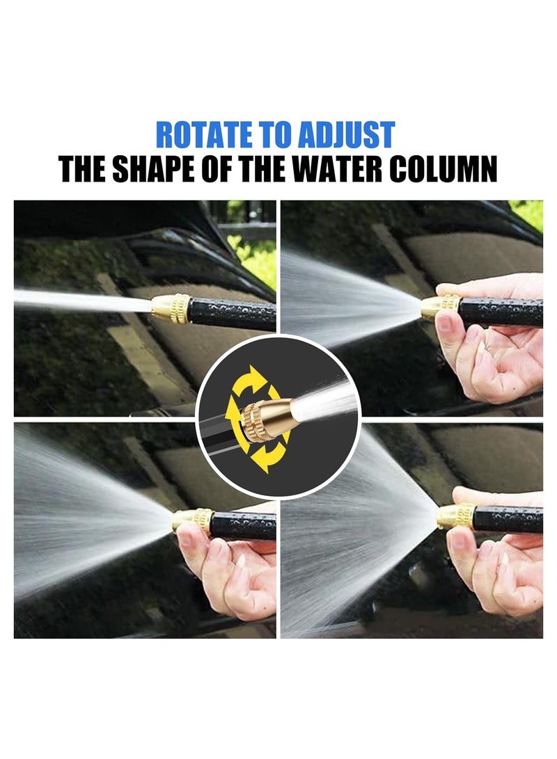بندقية غسل السيارات عالية الضغط: فوهة خرطوم الماء المحمولة، فوهة خرطوم الحديقة المطورة فوهة الماء، غسالة السيارات المعدنية الثقيلة، لتنظيف الحديقة المنزلية - Image 4