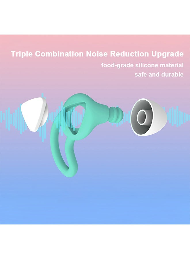 JS Waterproof Swimming Ear Plugs, Reusable Silicone Swim Ear Plugs Noise Cancelling Sleeping Earplugs for Swimming, Surfing, Pool, Showering and Water Sports - Image 2