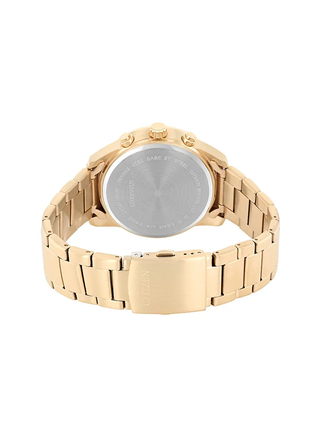 سيتيزن Men's Stainless Steel with Rose Gold Plating  Quartz Chronograph Watch AN8169-58L - 44 mm