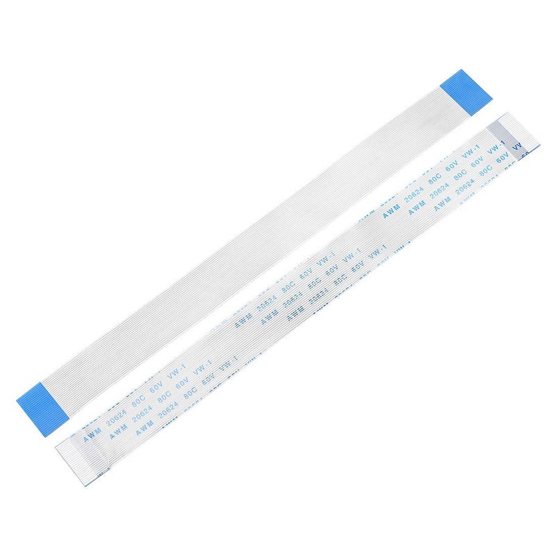 SLVC FFC Cable 26 Pin 0.5mm Same Side Pin(100mm Length) Flat Flexible FPC LVDS Ribbon Wire Flat Cable for Digital Camcorders,Laptops,LCD TVs,LCD,3D Printer(White)(Pack Of 1) - Image 1